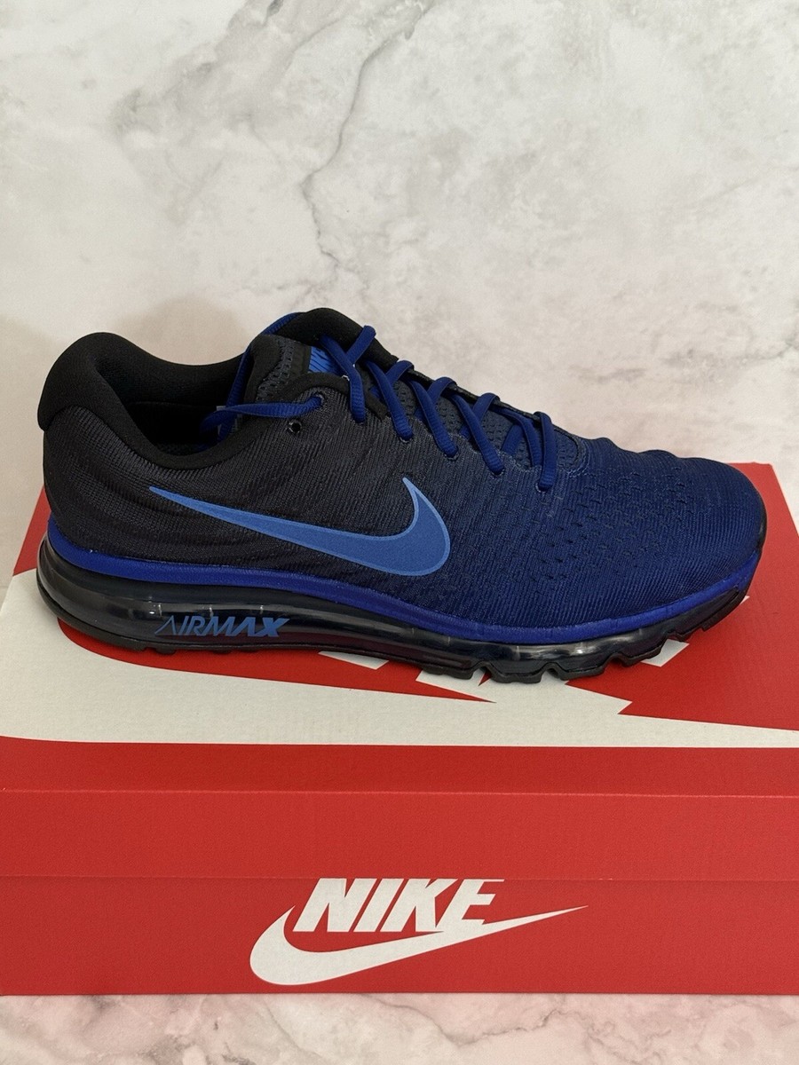 Nike Air Max 2017 Running Shoes Royal Blue Black 849559-401 Men's
