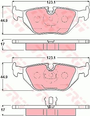 Plaquettes de frein avant pour BMW Z3 Roadster 1.9i et 3 Compact 318 TDS