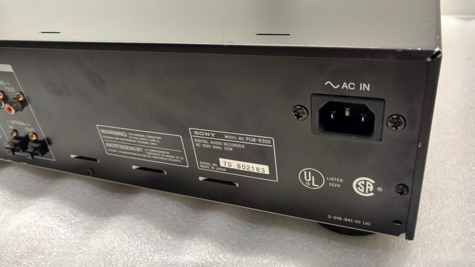 Sony DAT Digital Audio Tape Recorder PCMR300 eBay