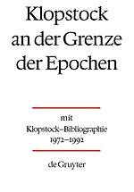 Klopstock an der Grenze der Epochen | Buch | 9783110143164