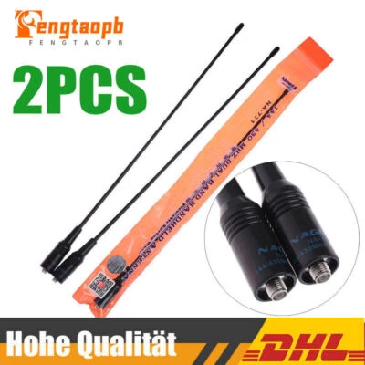 2PCS NA-771 SMA-Female Dualband 10W Antenne 38cm für Baofeng UV5R UV-ha Nagoya