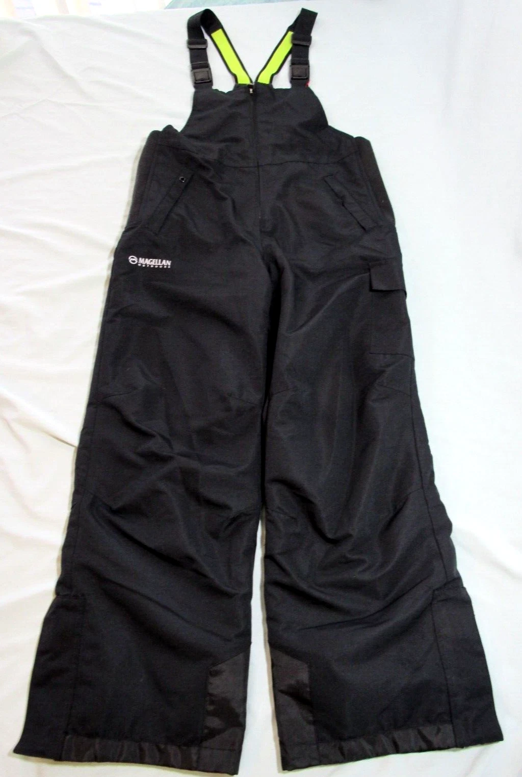 Magellan Youth Outdoors Insulated Overalls Medium 10"-12" Black Ski Bibs Snow