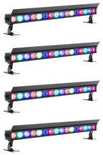 (4) American DJ ElectraPix Bar 16 Wireless DMX RGBAL+UV Outdoor Light Strip Bars