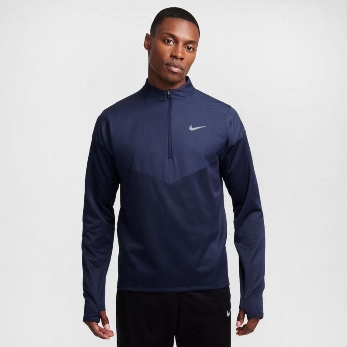 $110 Nike Men's Therma Fit Half Zip Jacket Blue Large New