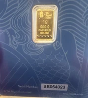 1g 999.9 Fine Gold Bullion Bar The Royal Mint Minted Britannia Bar 24k Gold