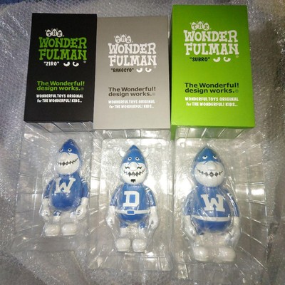 レア WONDERFULTOYS THE WONDERFULMAN SUBRO The Wonderful Man Soft Vinyl Blue Figure ZIRO Bangcyo Subro W/BOX