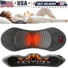 3  in  1 Electric Back Massager, Smooth Spine Triple Fusion Lumbar Support Pillow