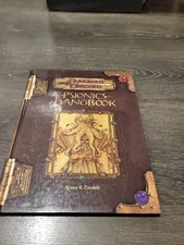 Dungeons & Dragons Psionics Handbook 2001 WTC11835 d20 3.0 Fantasy Roleplaying