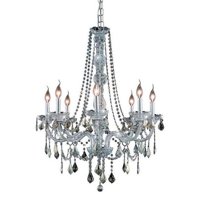 Elegant Lighting Verona 28'' 8 Light Royal Crystal Chandelier
