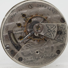 ELGIN 14086151 GRADE 336, 18s 17j POCKET WATCH MOVEMENT FOR REPAIR M15 