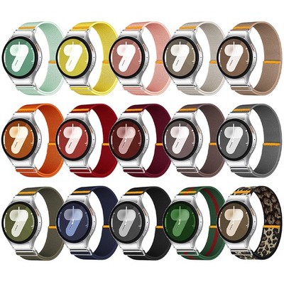 Adjustable Nylon Band Strap For Samsung Galaxy Watch 7 6 5 4 5Pro 45mm 44mm 40mm
