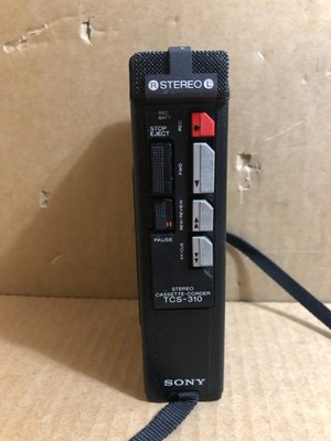 Sony TCS-310 Stereo Cassette-Corder Recorder/Player (Untested