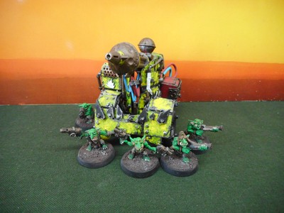 WH 40k Miniatur Space Orks Mek Gunz Bubble Chukka GW painted Kitbash Proxy #C