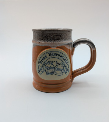 Deenen Pottery Binge Responsibly Puke Snot Orange Ceramic 2020 Mug