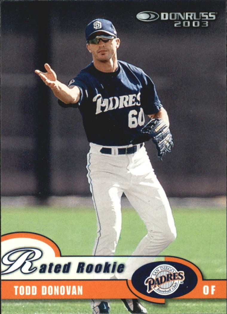 2003 Donruss Baseball Card #51 Todd Donovan RR