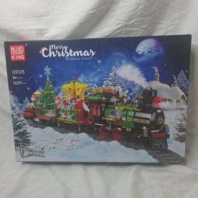 NEW MOC Mould King 12012 Christmas Train building blocks set toy 1457+ Pc (CAV