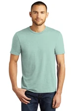 District DM130 Men's Perfect Tri Blend Crew Tee Plain Blank T-Shirt
