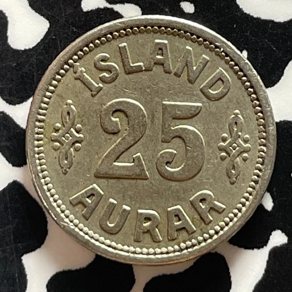 1933 Iceland 25 Aurar Lot#T5074 Key Date! - Image 2 of 2