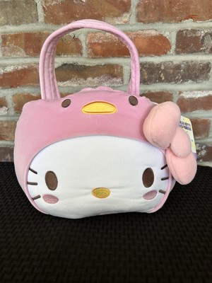 Hello Kitty Spring Plush Pail Pink Easter Basket NEW 2025 14'' to Handle top