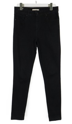 Levi's 721 High Rise Skinny Jeans Damen W32/L32 Reißverschluss Stretch Schwarz