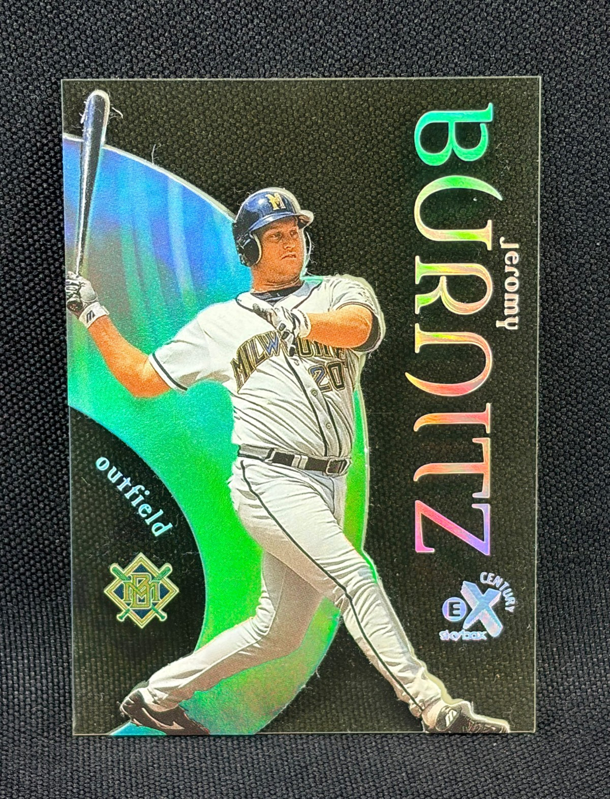 1999 Skybox E-X Century Baseball - JEROMY BURNITZ #50 - 90's ACETATE - BREWERS