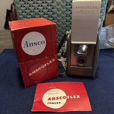 VINTAGE ANSCO ANSCOFLEX FILM CAMERA 50s UNTESTED With Original Box/Manual