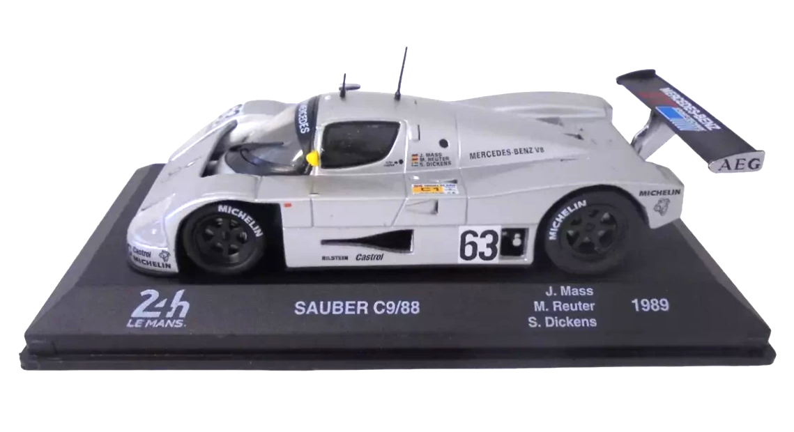 Sauber MERCEDES C9 #63 Mass Reuter Dickens Winner Le Mans 1989 IXO