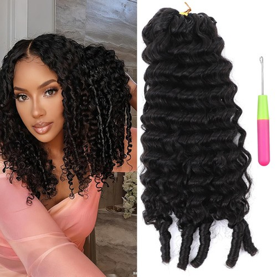 #ad #ad Human Crochet Hair Burmese Curl With Spiral Hair Extension Natur Color 50 Stran $251.32