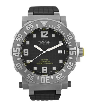 Paul Picot C-Type 0851 Ti Compass Date Chronometer Titanium Limited Ed. 44MM Men