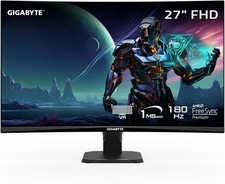 NEW Gigabyte GS27FC 27" 180Hz 1080P FHD Gaming Monitor 1920 x 1080 VA 1500R 1ms