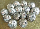 Rare, antique WW1 era Military Uniform Buttons - Kent Cyclist Battalion - Good
