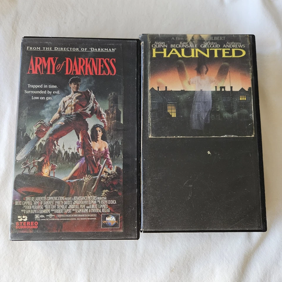 VHS Horror LOT 10 Tapes Haunted Frim Hell Pulse Death Rocky Faces Army Darkness - Image 3 of 4