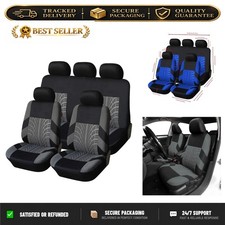 Universal Car Seat Covers Full Set Front Rear Cloth Suv Sedan Van