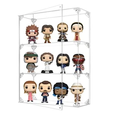 Acrylic Display Case, 3 Tier Clear Display Case for Funko Pop Figures, Wall M...