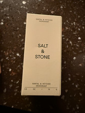 NIB Authentic Salt & Stone Santal & Vetiver  Aluminum-Free Deodorant,2.6oz/75g