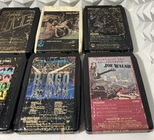 Lot of 13 8-track tapes, Kiss, Rolling Stones, Alice Cooper, Etc