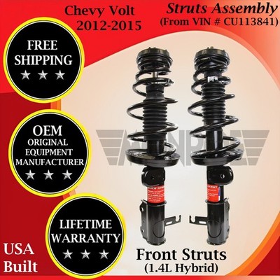 Monroe OEM Front Struts For 2012-2015 Chevy Volt 1.4L Hybrid Lifetime Warranty
