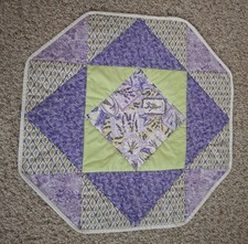 Homemade Lavender Hexagon Table Topper