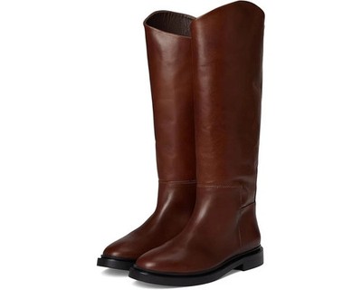 Steve Madden Gaige Tall Riding Boot Dark Brown Leather 11M Buckle MSRP $189