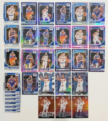 2024-25 Panini Donruss Optic New York Knicks Team Lot Of 31