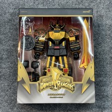 Super 7 Mighty Morphin Power Rangers Ultimates  Megazord Black & Gold Sealed New