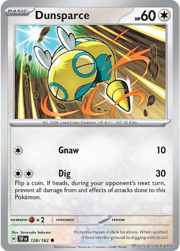 Dunsparce Temporal Forces 128/162 NM Pokemon