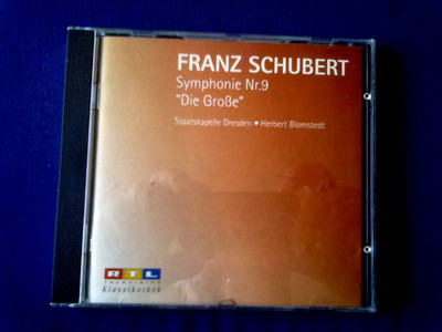 1 CD FRANZ SCHUBERT SYMPHONIE NR.9 ''DIE GROẞE''