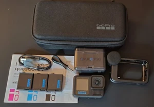 GoPro HERO13 Black Bundle + Media Mod + 3 Batteries Charger Case Mounts