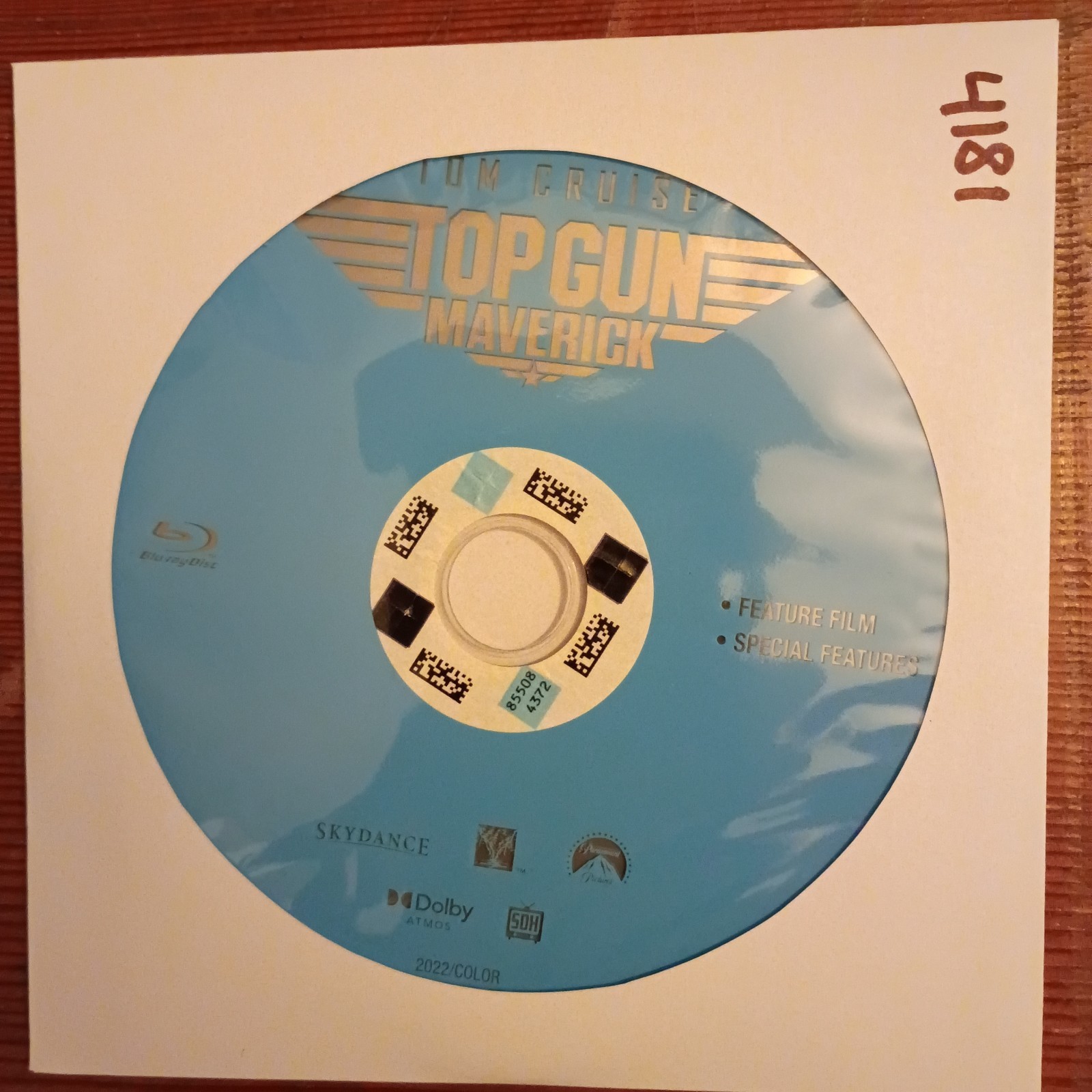 Top Gun: Maverick (Blu-ray, 2022)Rdbx Disc Only 4181