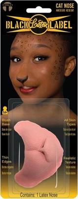 Tinsley Transfers nariz de gato - látex etiqueta negra - Imagen 1 de 4