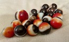 Vitro Agate Marbles Vintage Lot of 20 (one Shooter) All Reds — photo 2