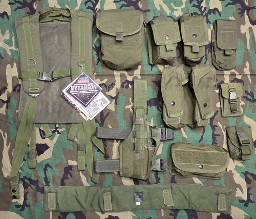Lot of 11 Blackhawk OD Green New and Used Holster Pouches OldGen