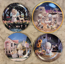 Set Of 4 Precious Moments by Enesco Collectible Plates 4092 4413 3145 4817