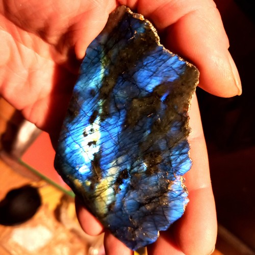 Nice Colored Kreativität Labradorit Anschliff Fantasie Nr32 Mondstein Spektrolit